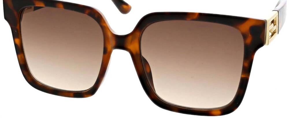 NEW SEAN JOHN women's large square sunglasses in tortoise